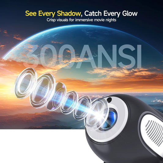 Magcubic HY300 X 4K Android 11 Projector with Electric Focus 300Ansi Wifi6 BT5.0 Portable Projector HIFI Sound Home Outdoor