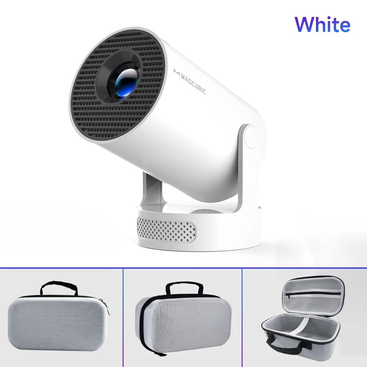 Magcubic Projector Android 11 4K 1280*720P HY300 Pro + Dual Wifi 290ANSI 180°flexible BT5.0 Cinema Outdoor Portable Projector