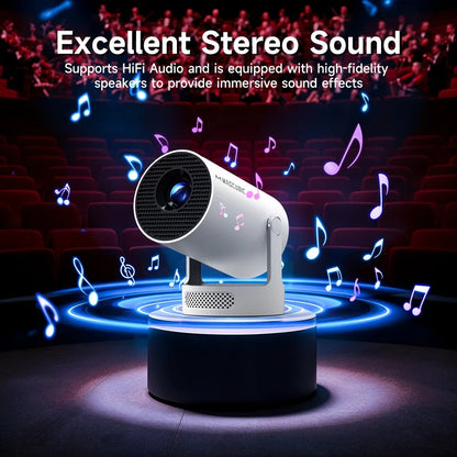 Magcubic Projector Android 11 4K 1280*720P HY300 Pro + Dual Wifi 290ANSI 180°flexible BT5.0 Cinema Outdoor Portable Projector